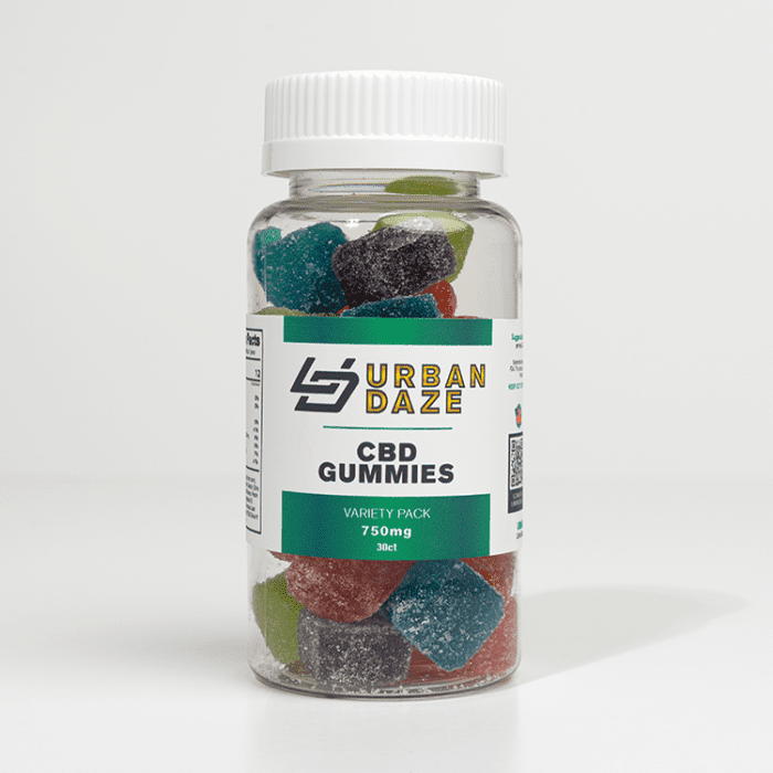 Urban Daze CBD Gummies Variety Pack 750mg 30 count