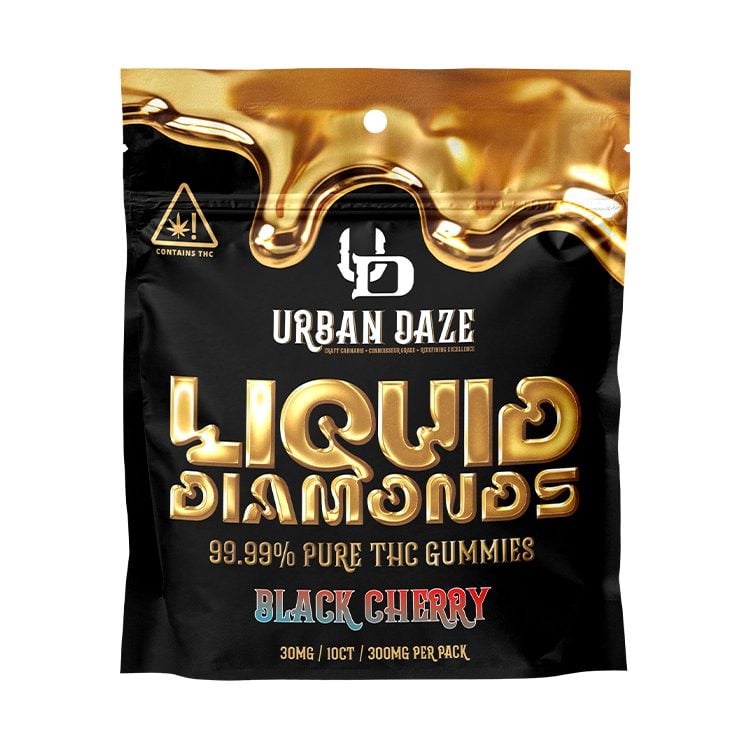 THCA Liquid Diamond Gummies 30mg – 10ct - Black Cherry