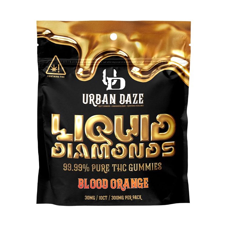 THCA Liquid Diamond Gummies 30mg – 10ct - Blood Orange